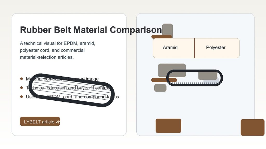 Correas de transmisión de potencia: tipos, selección y guía de compra 3 Comparación de materiales y cuerdas de correas de caucho — LYBELT, fabricante de correas de caucho