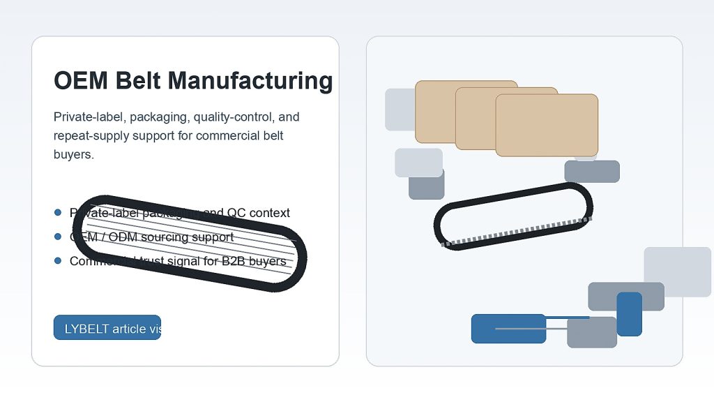 Correas de transmisión de potencia: tipos, selección y guía de compra 4 Fabricación OEM de correas de caucho e inspección de calidad — LYBELT, fabricante de correas de caucho